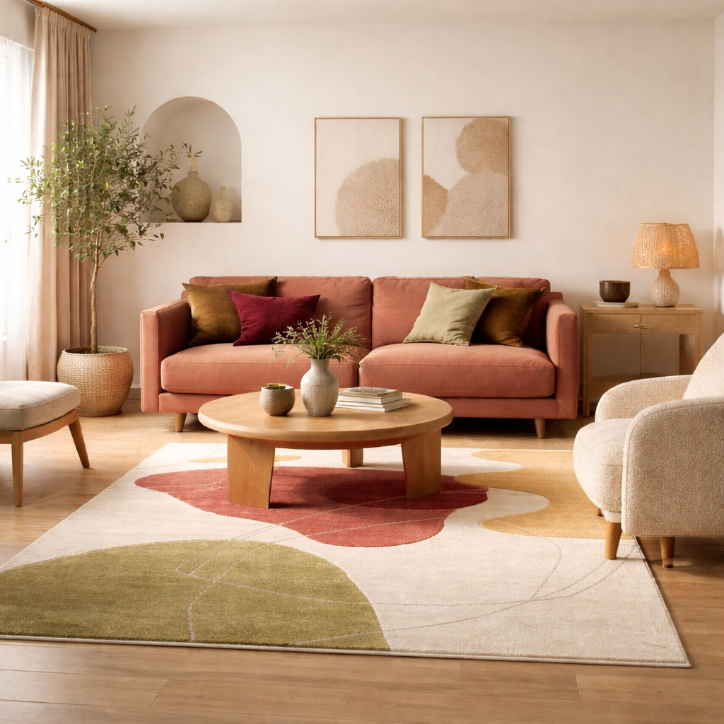 Tapis a motifs géométrique multicolore - SD Rugs