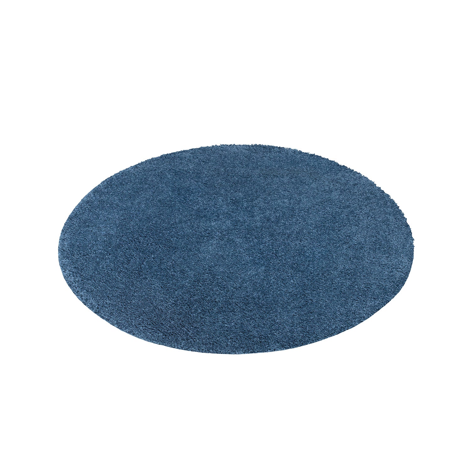 Tapis à Poils Longs Rond SOFTY - Bleu – STUDIO DECO