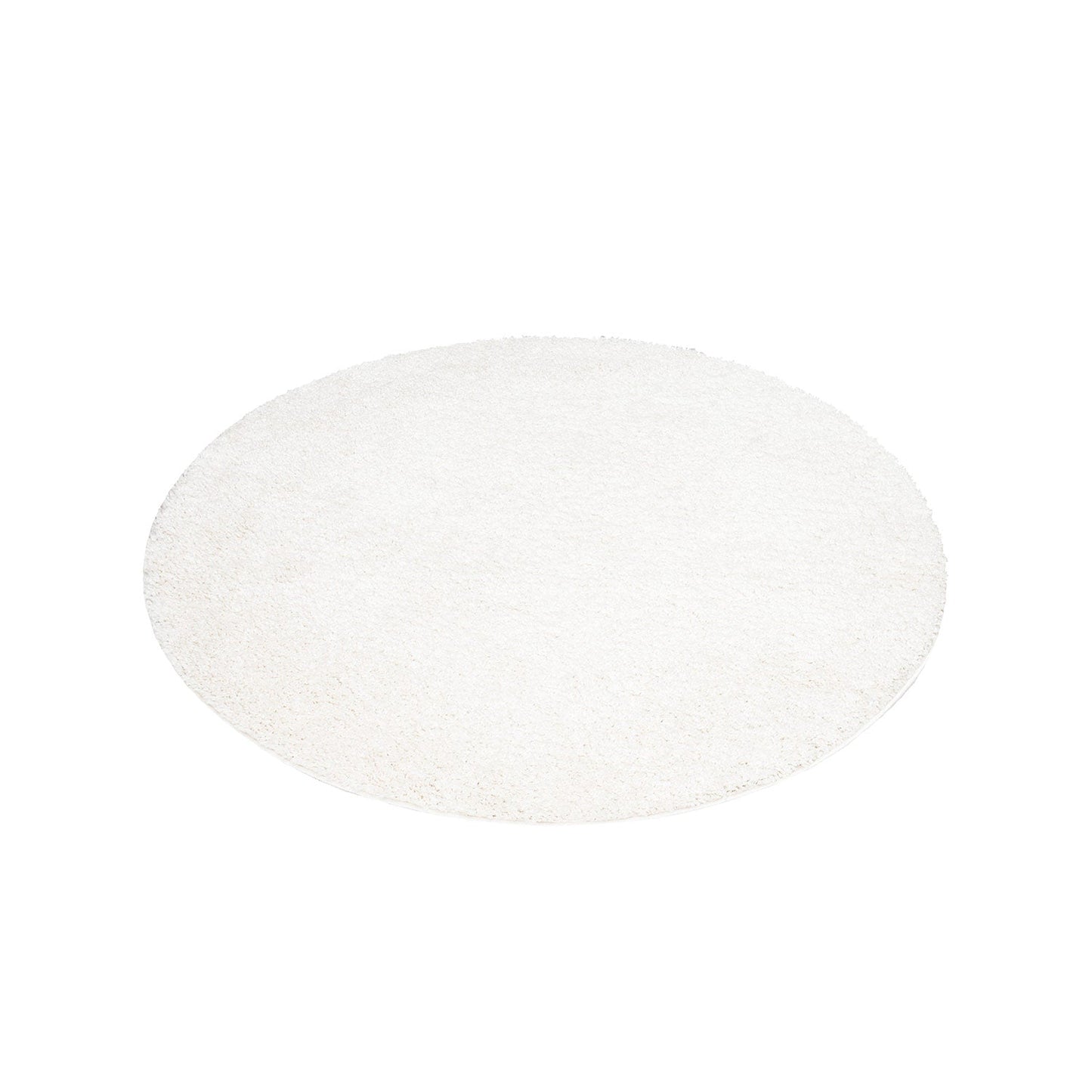 Tapis à Poils Longs Rond SOFTY - Crème