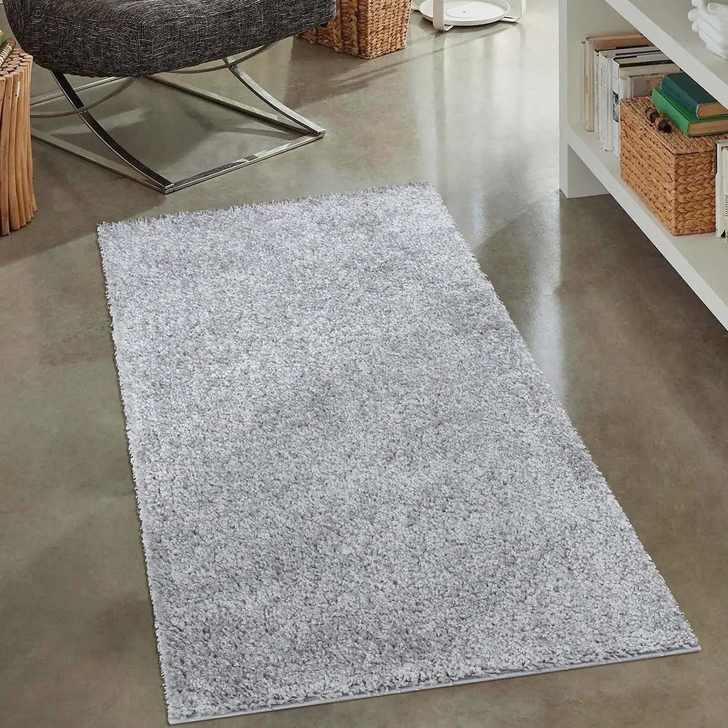 Tapis à Poils Longs SOFTY - Gris souris