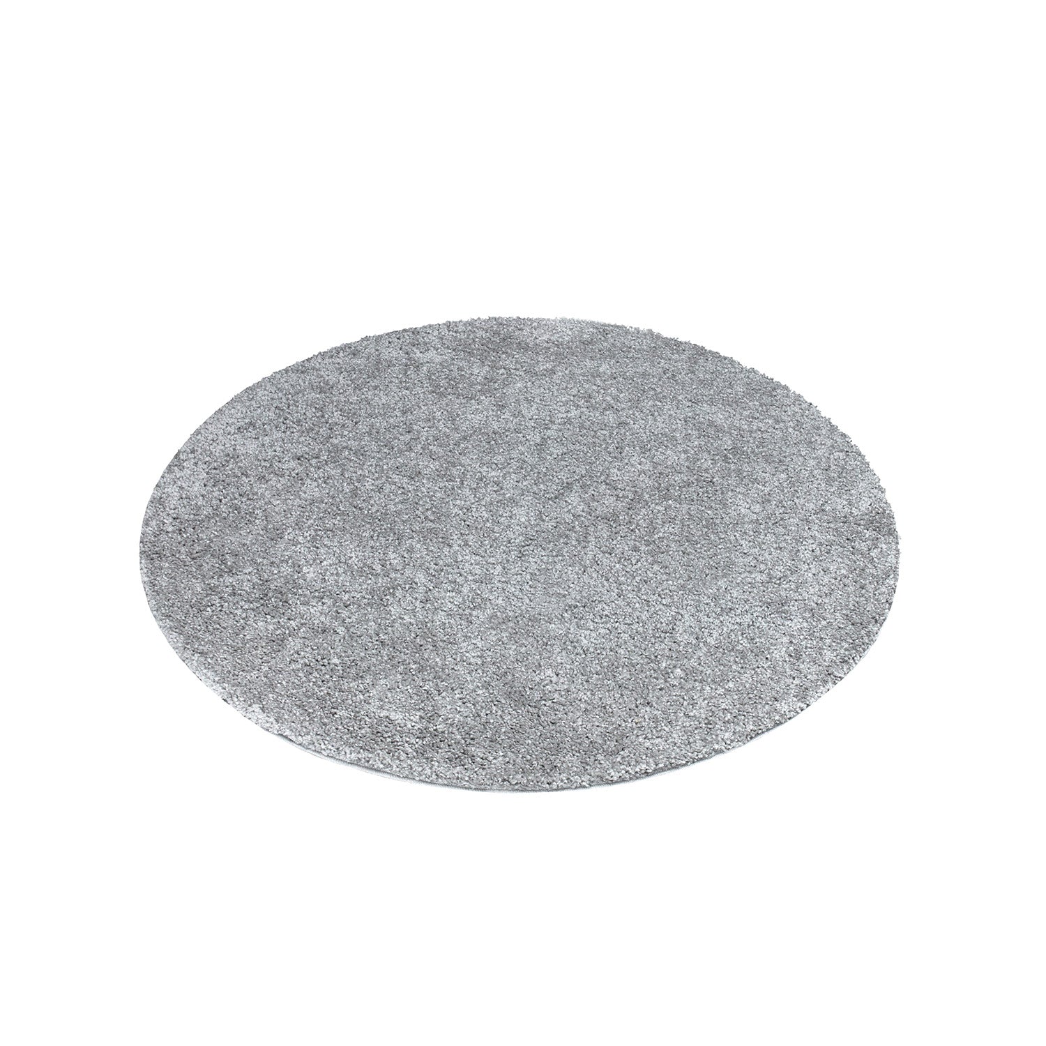 Tapis à Poils Longs Rond SOFTY - Gris Souris – STUDIO DECO