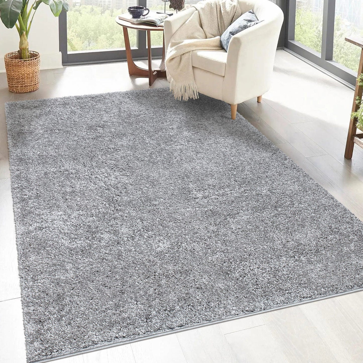 Tapis à Poils Longs SOFTY - Gris souris