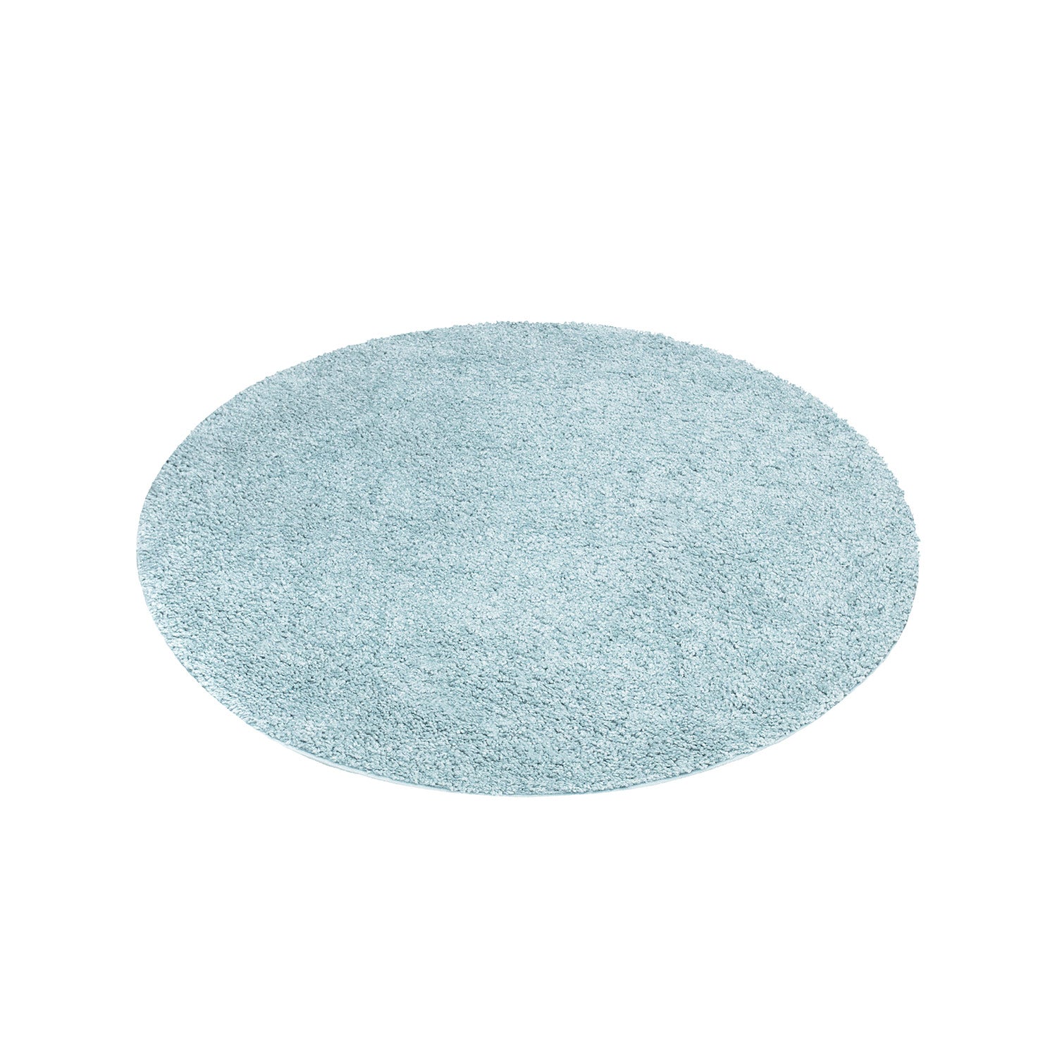 Tapis à Poils Longs Rond SOFTY - Bleu Azur – STUDIO DECO