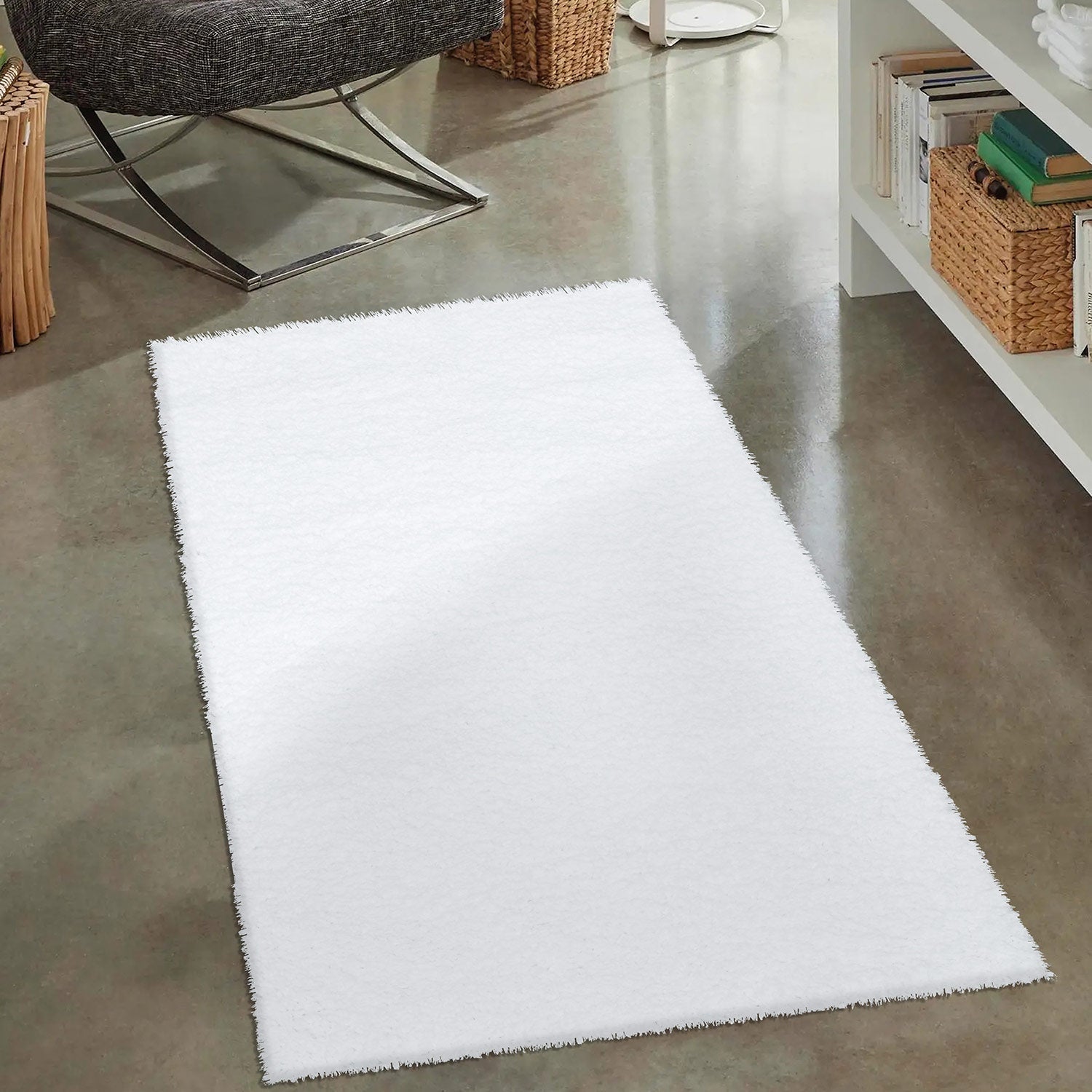 Tapis de couloir à Poils Longs SOFTY - Blanc – STUDIO DECO