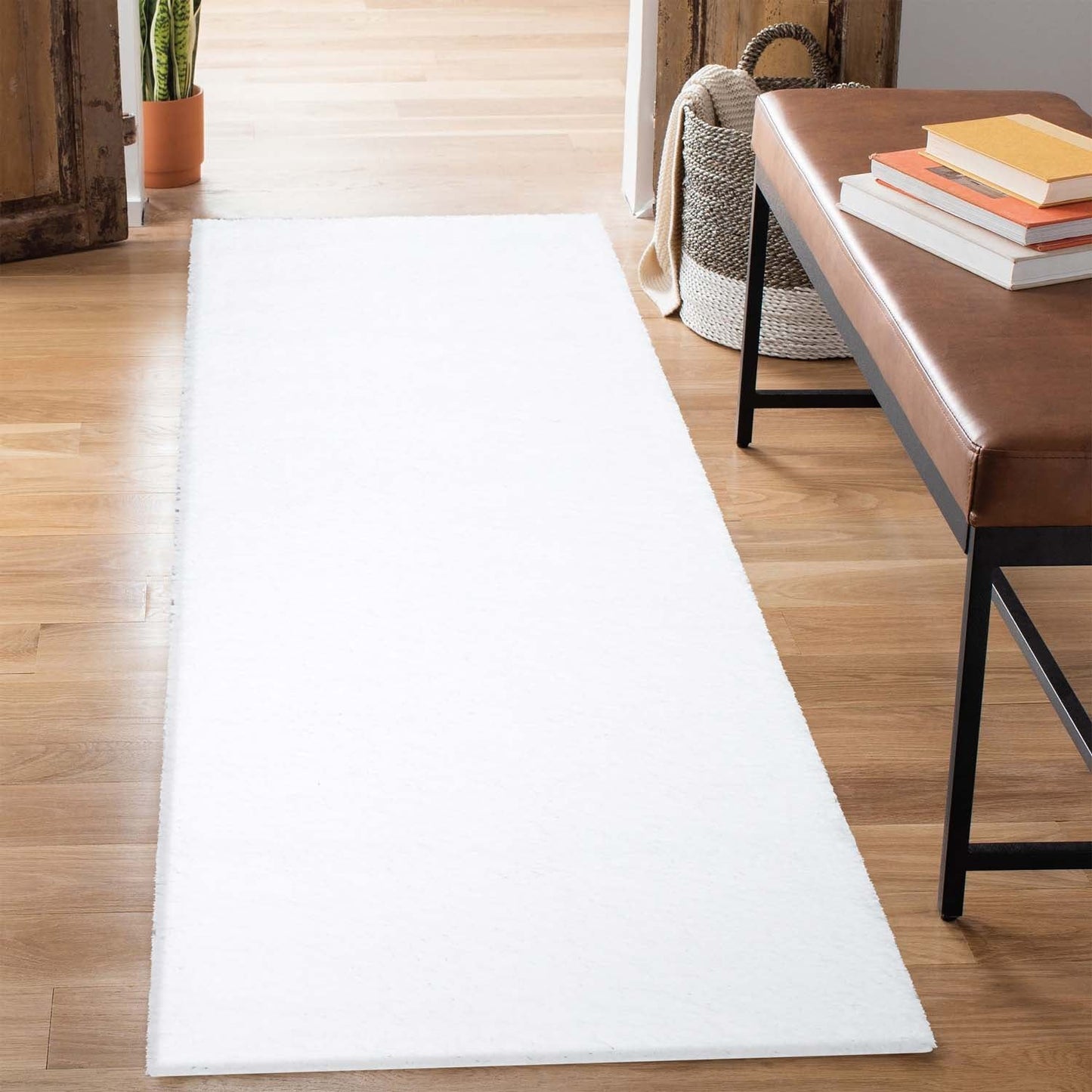 Tapis à Poils Longs SOFTY - Blanc