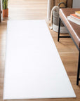 Tapis de couloir à Poils Longs SOFTY - Blanc – STUDIO DECO