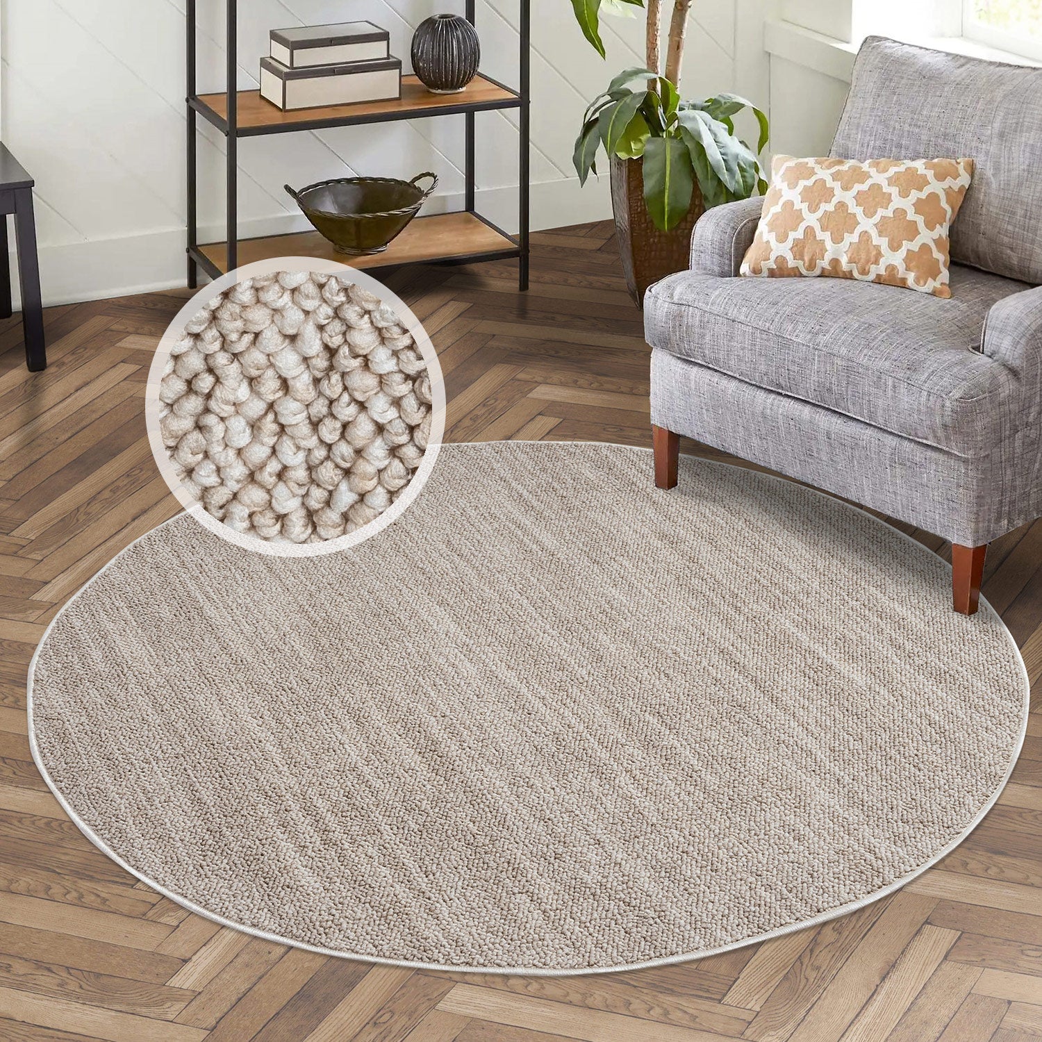 Tapis Nova Rond laineux - Beige – STUDIO DECO