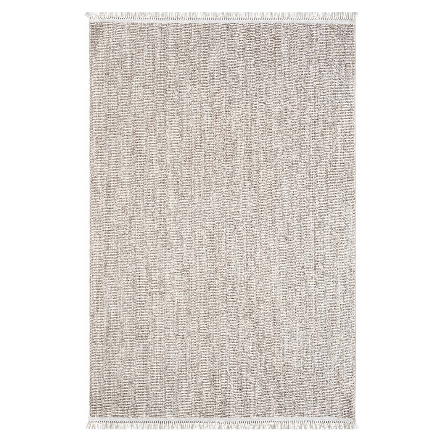 Tapis Nova laineux à franges - Beige – STUDIO DECO