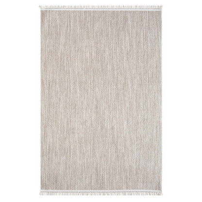 Tapis Nova laineux à franges - Beige