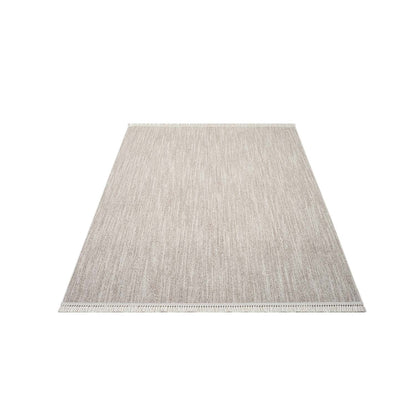 Tapis Nova laineux à franges - Beige