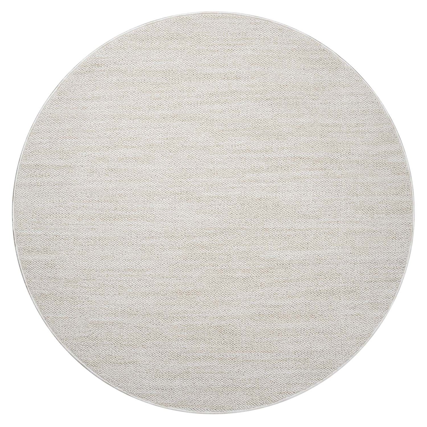 Tapis Nova Rond laineux - Crème