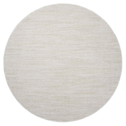 Tapis Nova Rond laineux - Crème