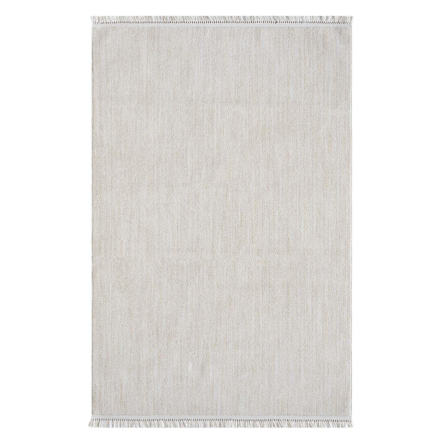 Tapis Nova laineux à franges - Crème – STUDIO DECO