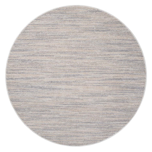 Tapis Nova Rond laineux Gris