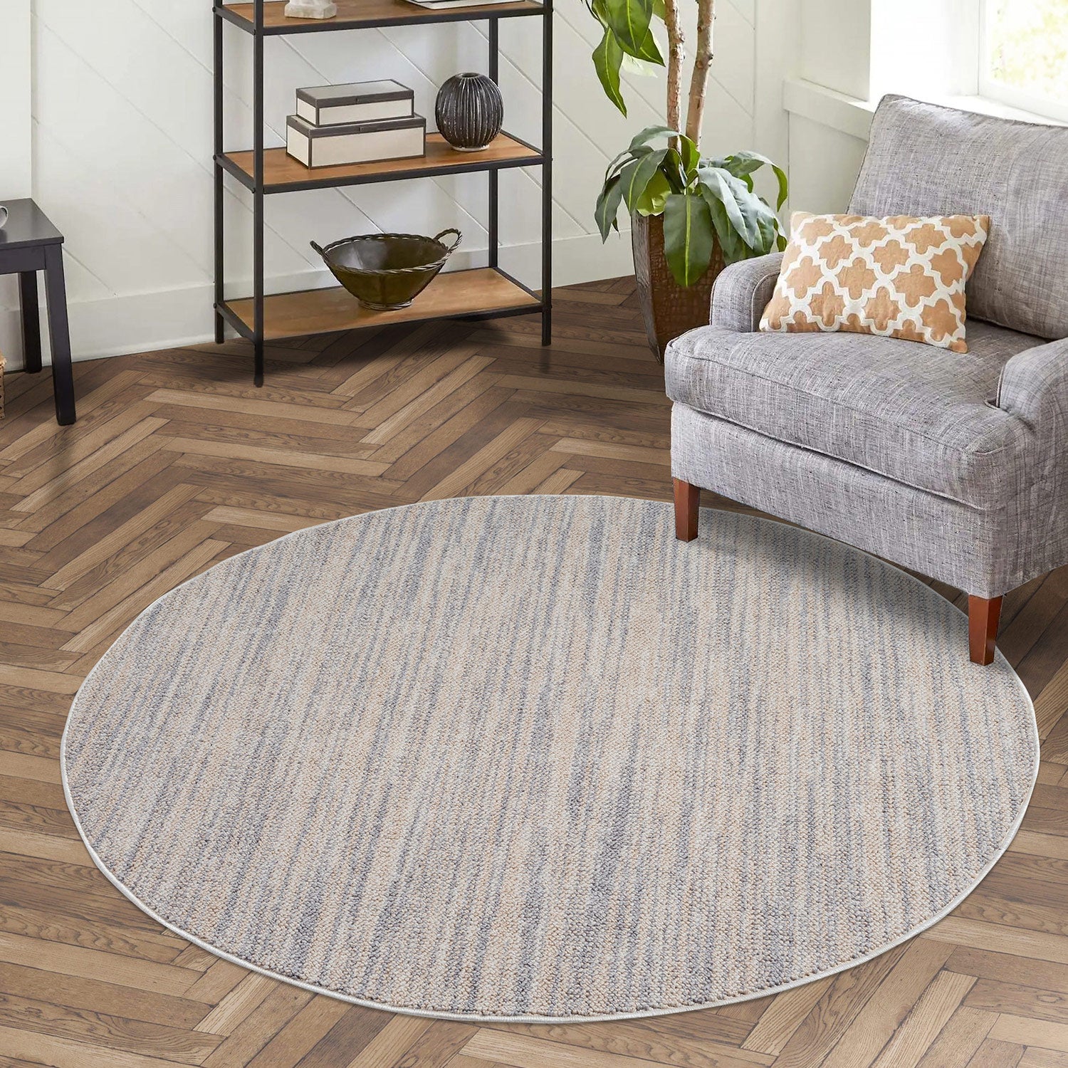 Tapis Nova Rond laineux - Gris – STUDIO DECO
