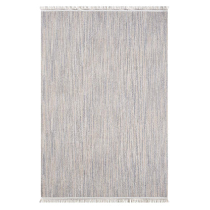 Tapis Nova laineux à franges - Gris