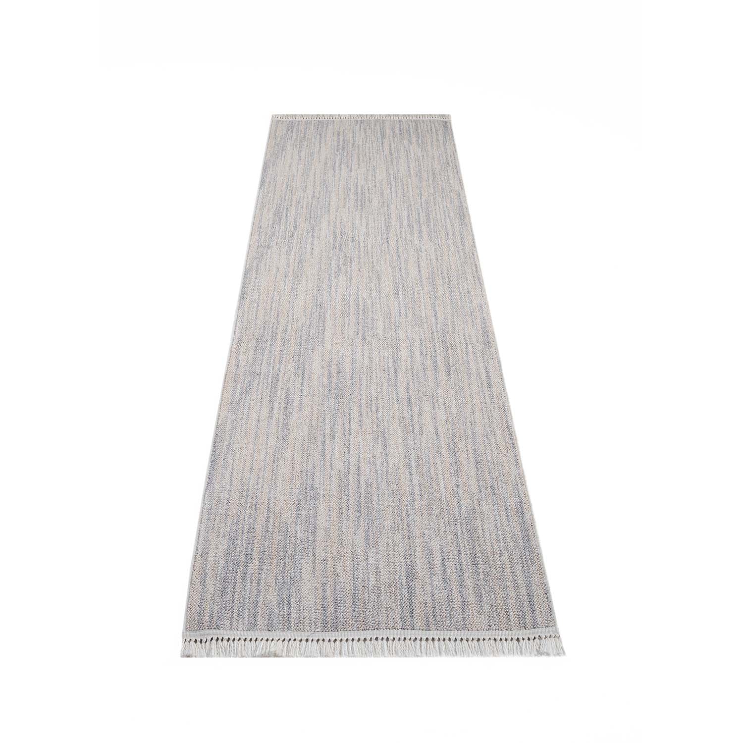 Tapis de couloir Nova laineux à franges - Gris – STUDIO DECO