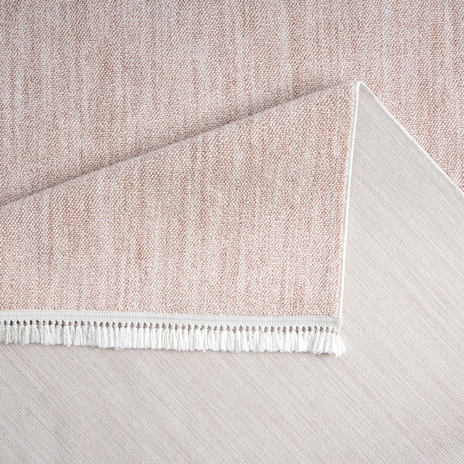 Tapis Nova laineux à franges - Rose – STUDIO DECO