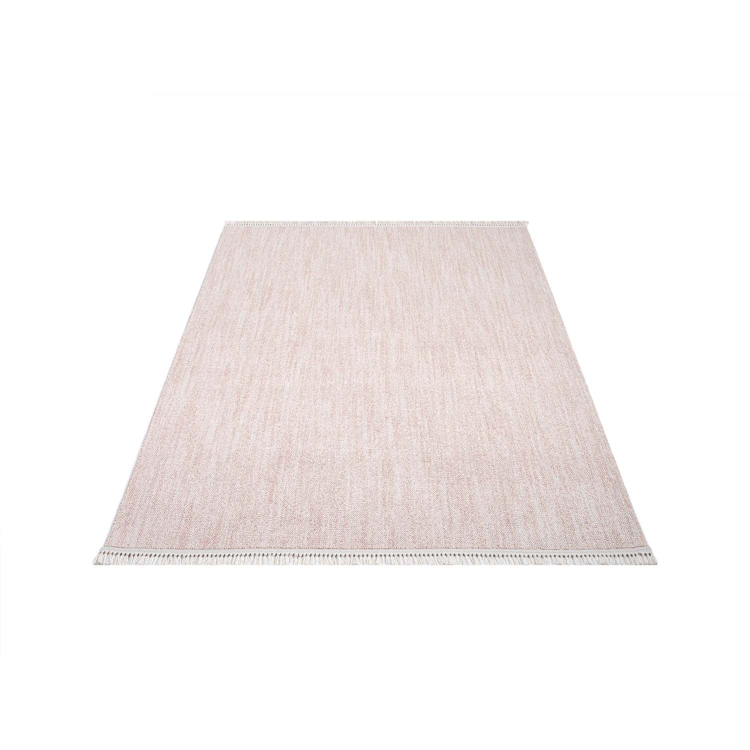 Tapis Nova laineux à franges - Rose – STUDIO DECO