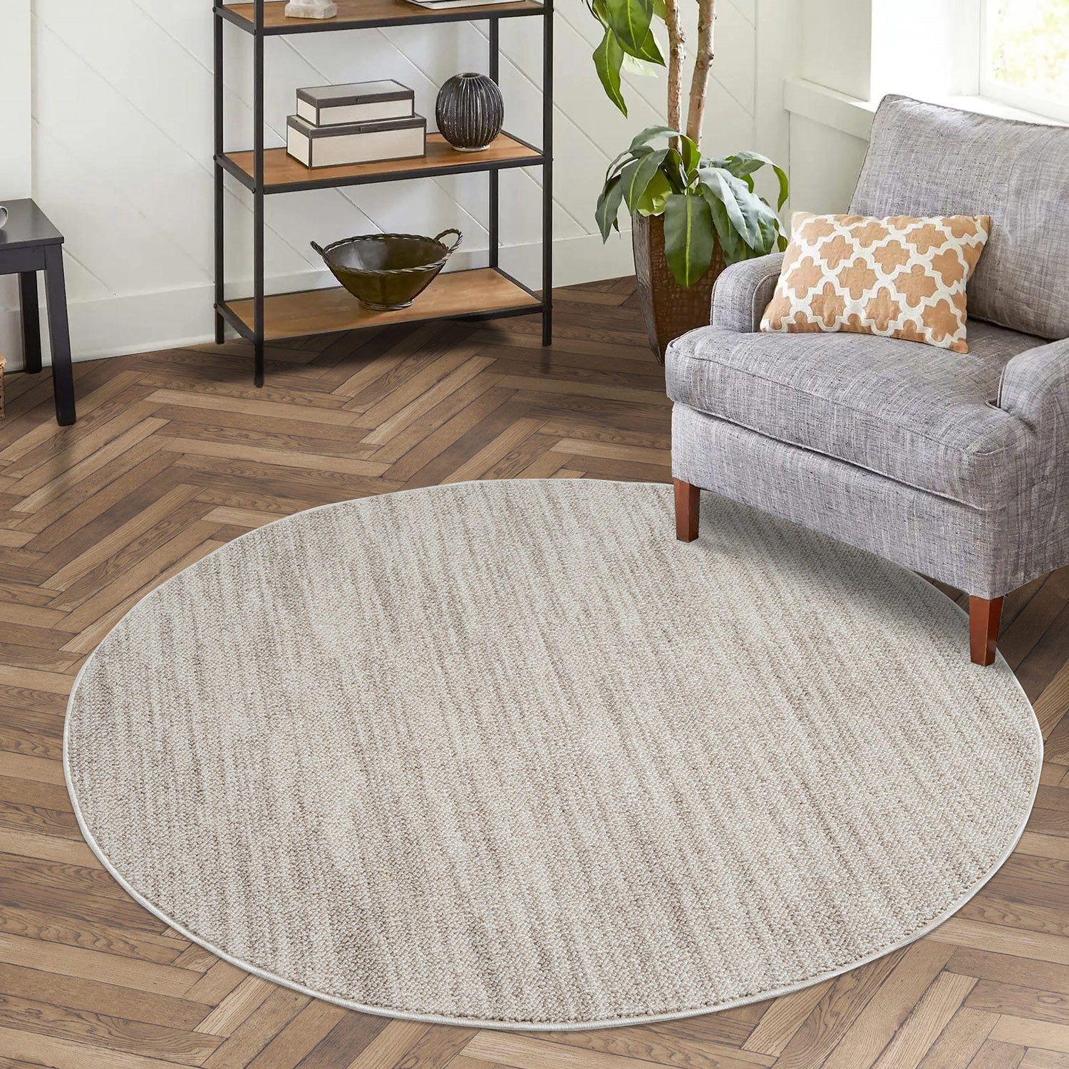 Tapis Nova Rond laineux - Taupe – STUDIO DECO