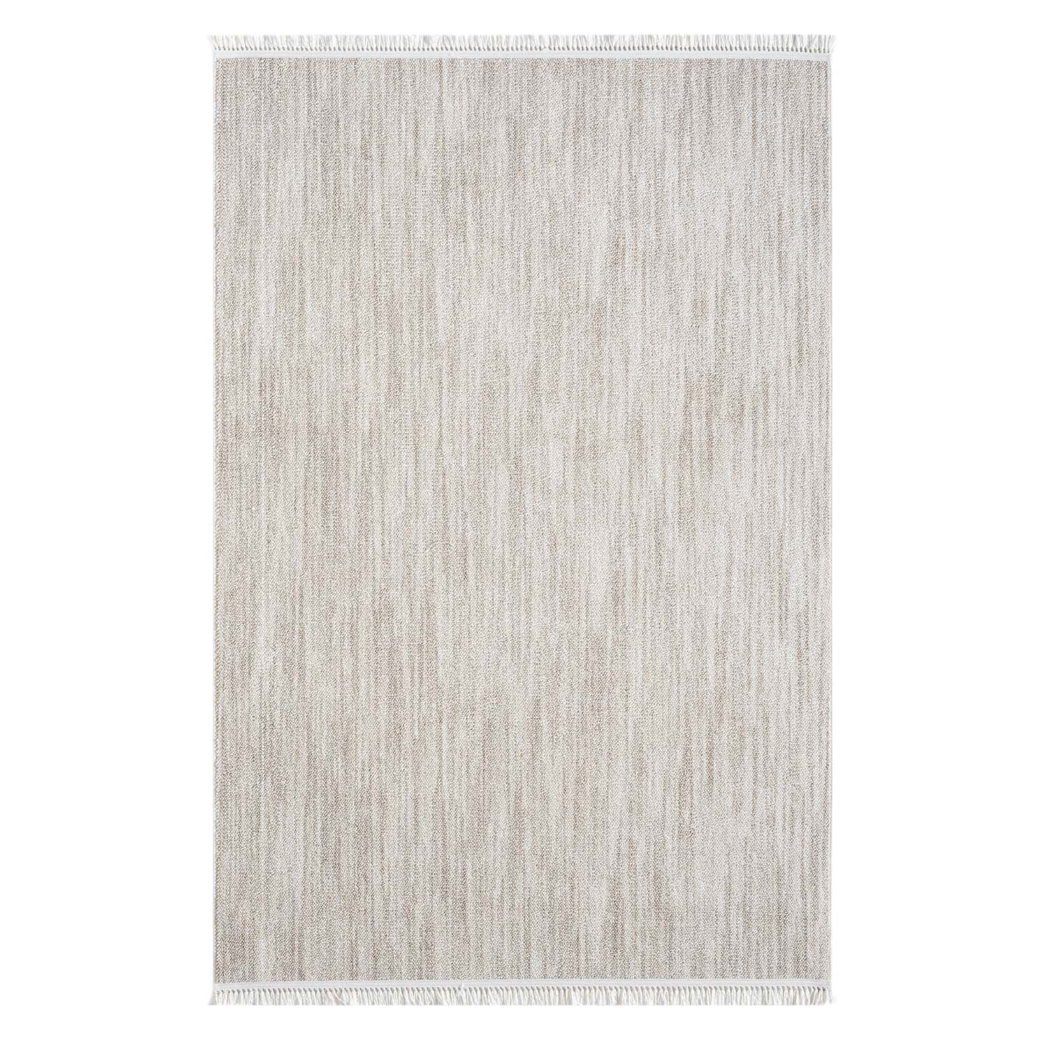 Tapis Nova laineux à franges - Taupe – STUDIO DECO