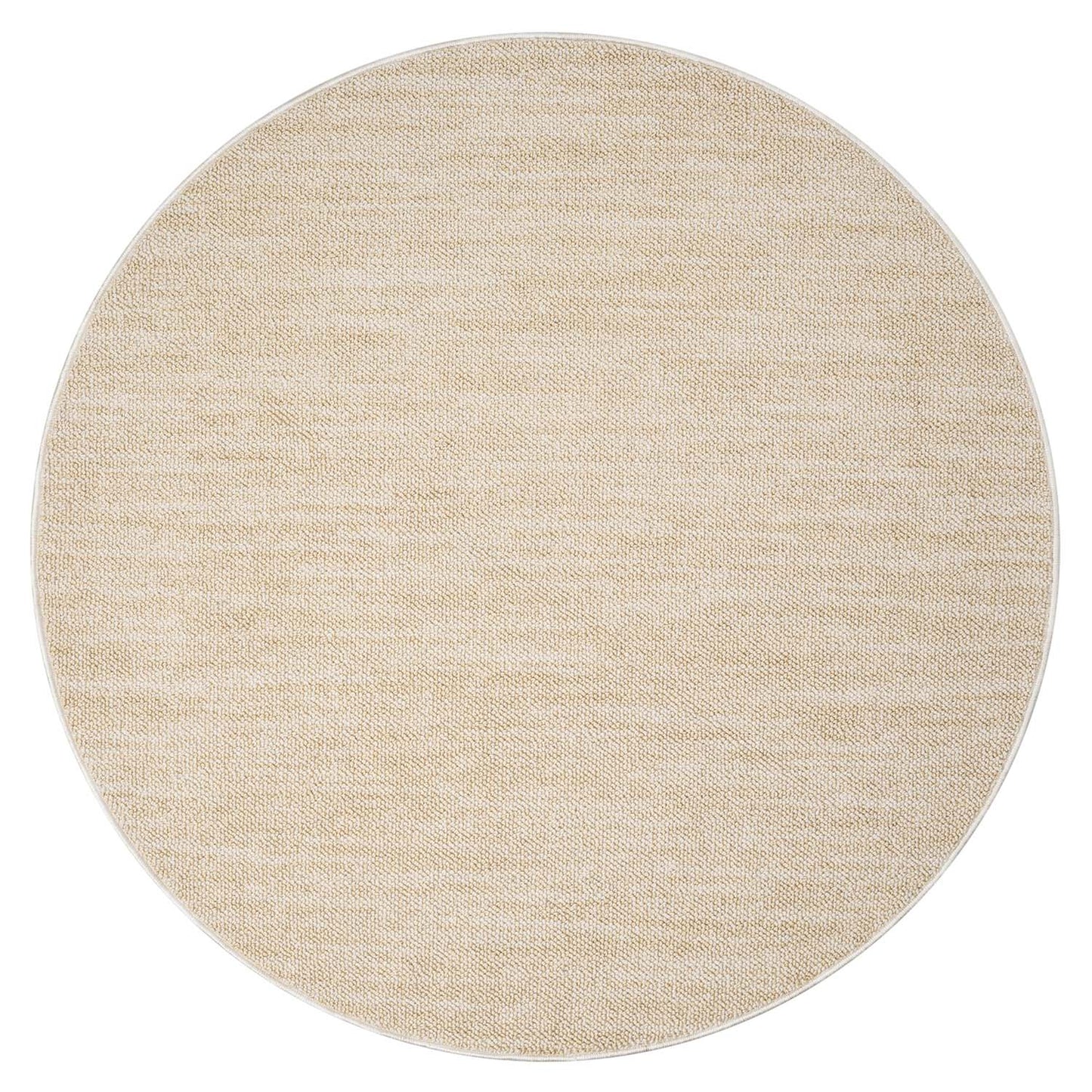 Tapis Nova Rond laineux - Jaune