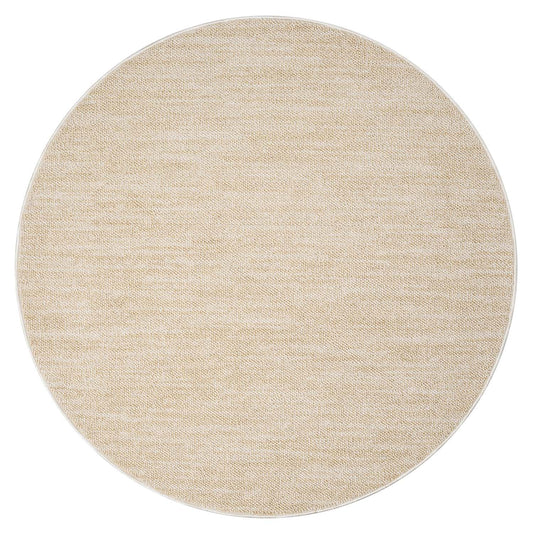 Tapis Nova Rond laineux - Jaune