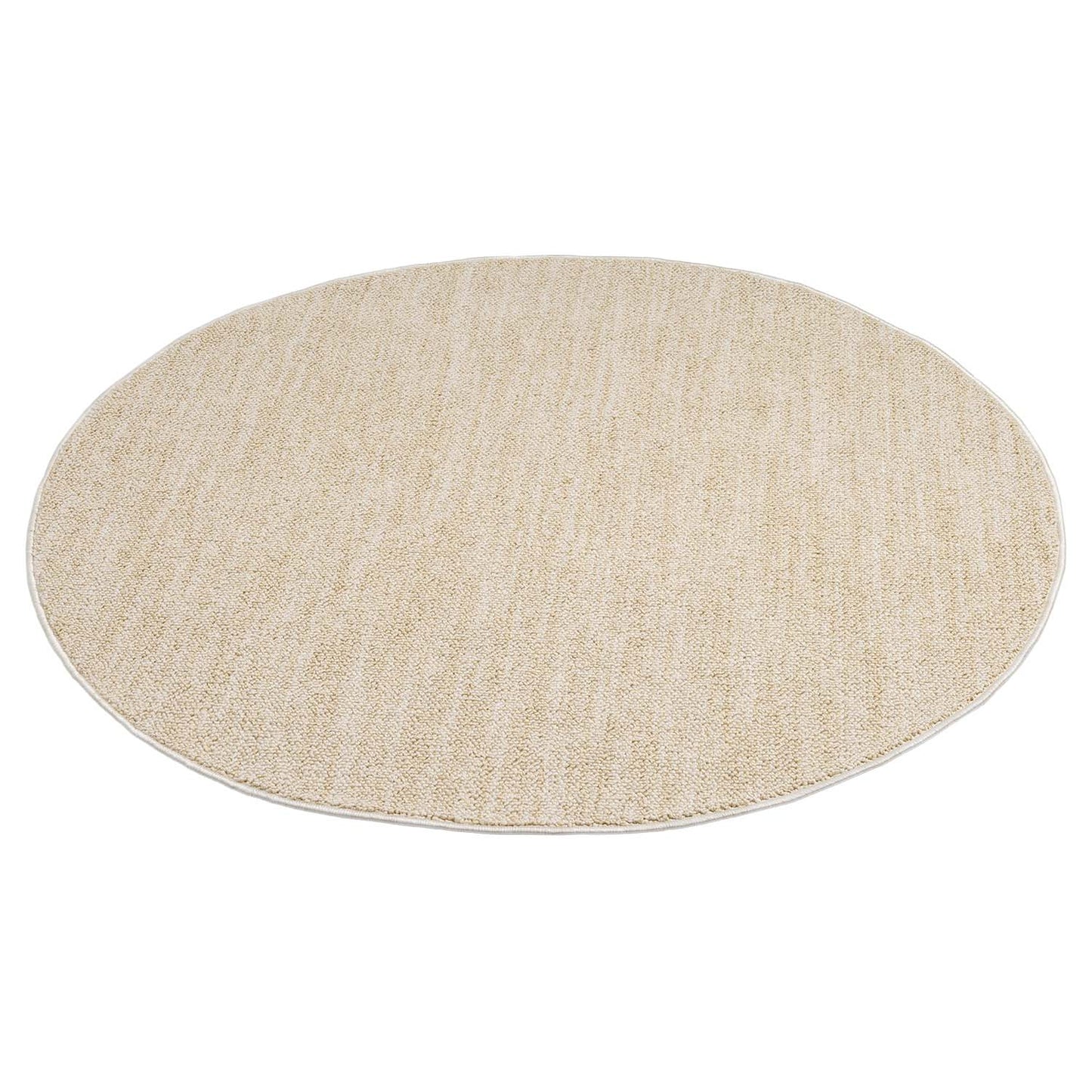 Tapis Nova Rond laineux - Jaune