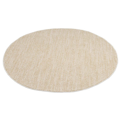 Tapis Nova Rond laineux - Jaune