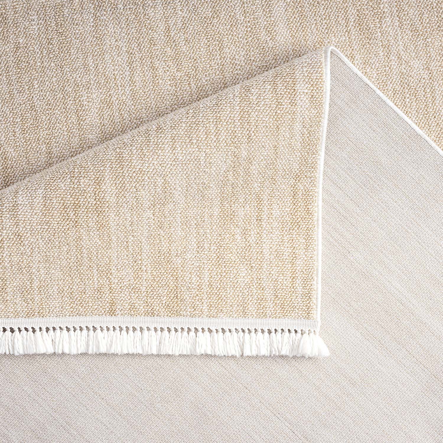 Tapis Nova laineux à franges - Jaune – STUDIO DECO