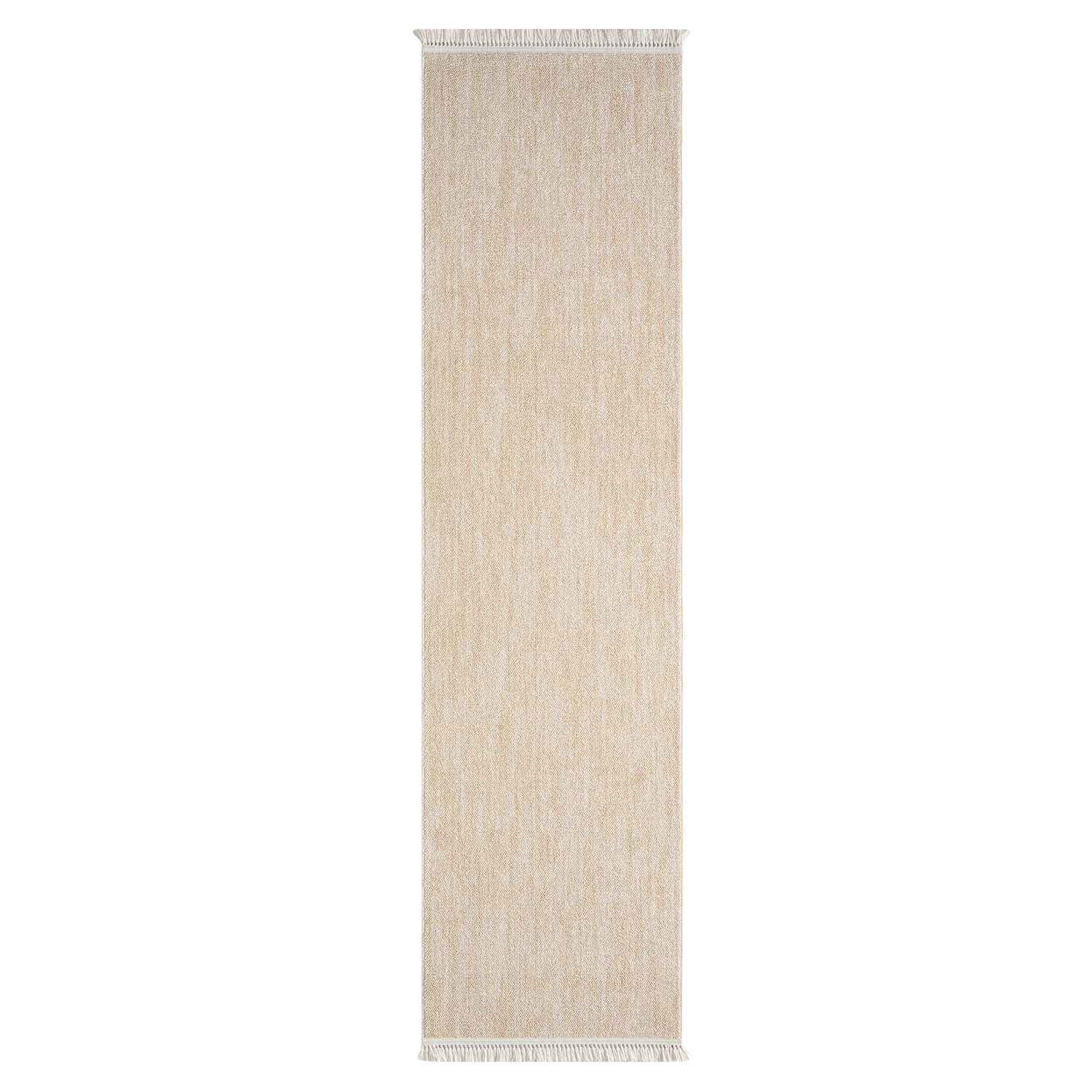 Tapis de couloir Nova laineux à franges - Jaune – STUDIO DECO