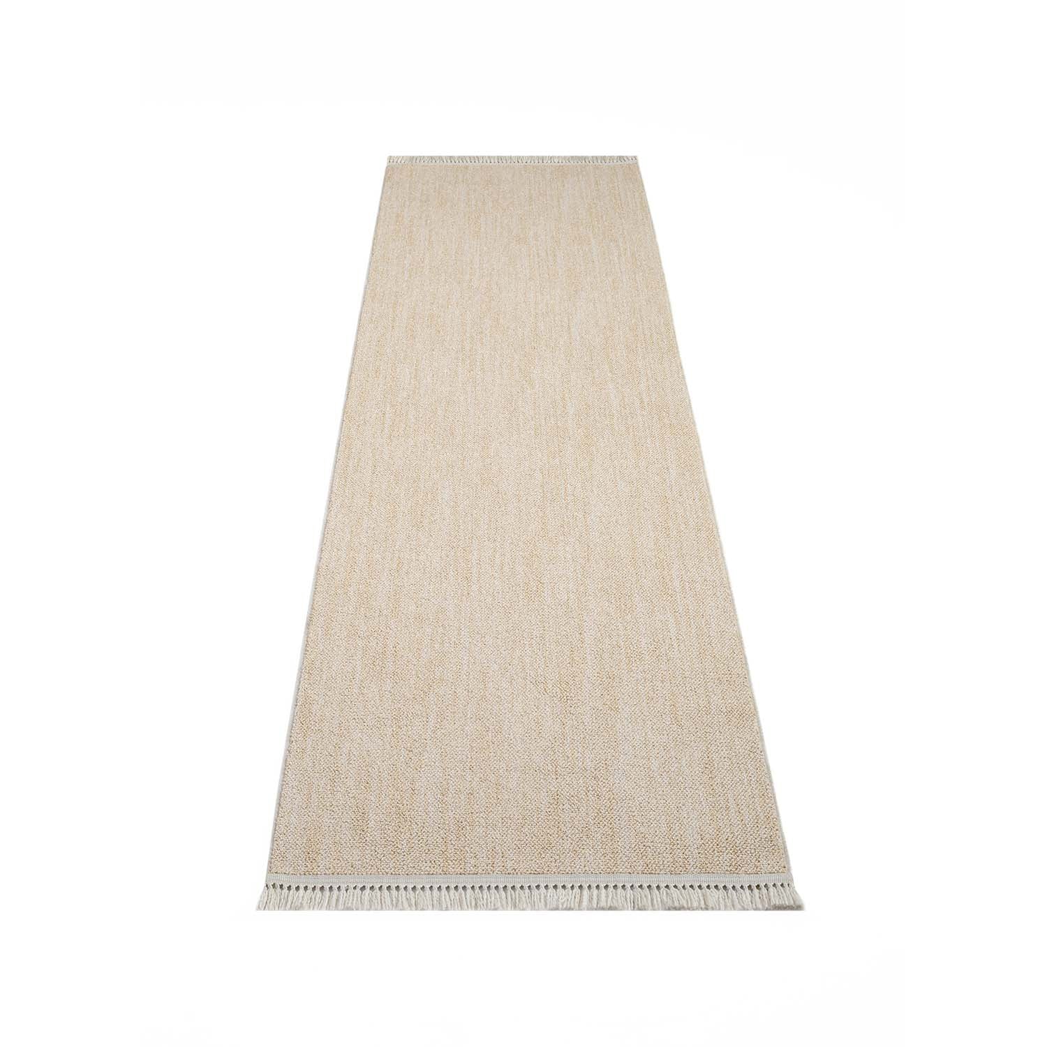 Tapis de couloir Nova laineux à franges - Jaune – STUDIO DECO