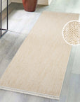 Tapis de couloir Nova laineux à franges - Jaune – STUDIO DECO