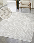 Tapis Kirah Relief à franges - Ecru – STUDIO DECO