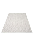 Tapis Mira Relief à franges - Crème – STUDIO DECO