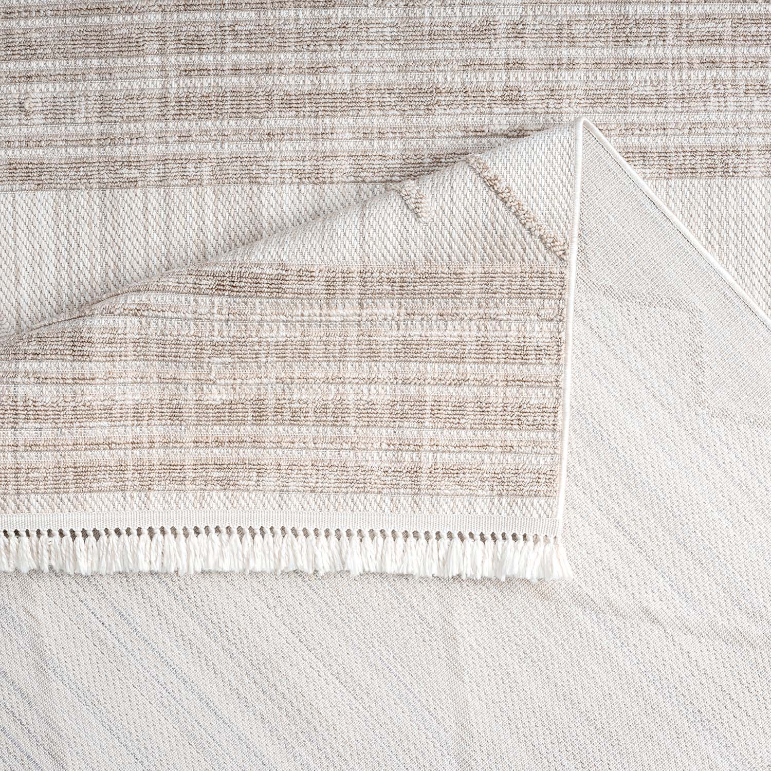 Tapis Ethnique relief à franges - Crème – STUDIO DECO