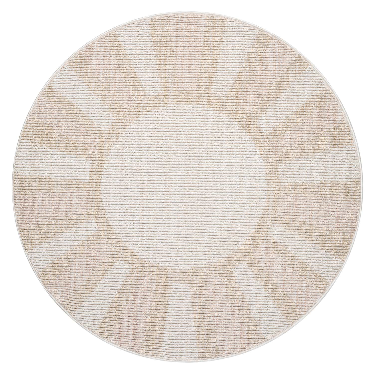 Tapis Sunny Rond laineux - Crème et Rose – STUDIO DECO