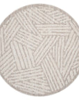 Tapis Tarza Rond à textures - Beige – STUDIO DECO