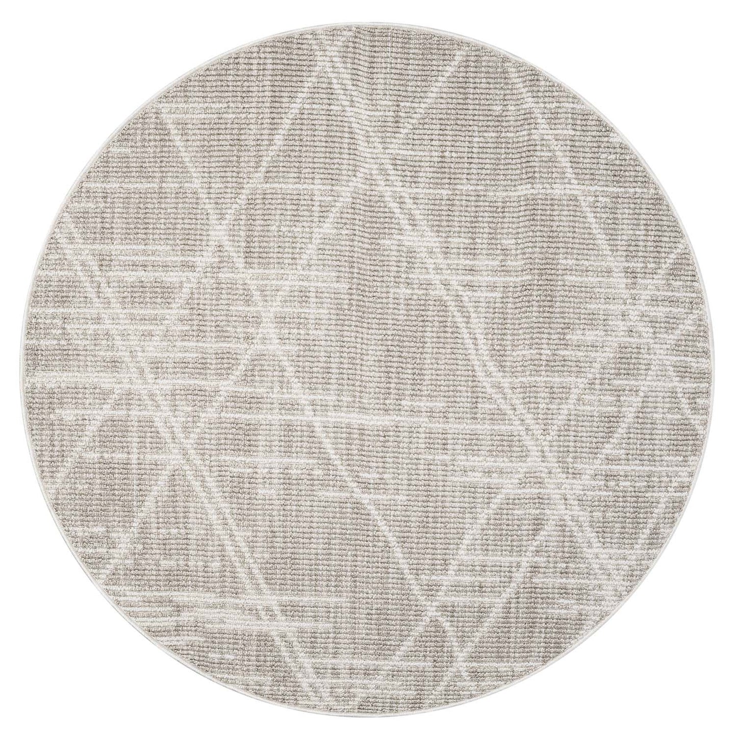 Tapis Rond Berbère à texture - Beige