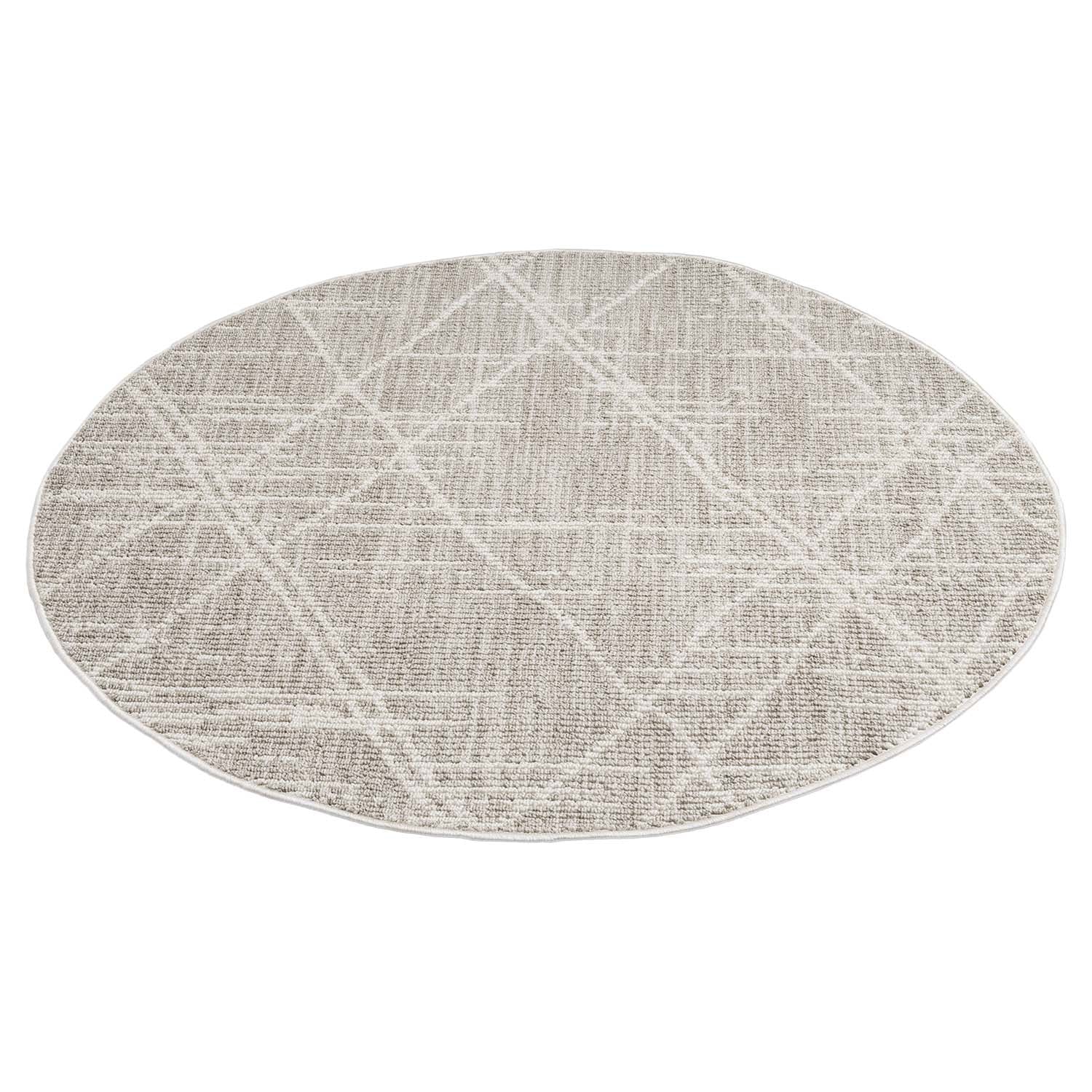 Tapis Rond Berbère à texture - Beige – STUDIO DECO