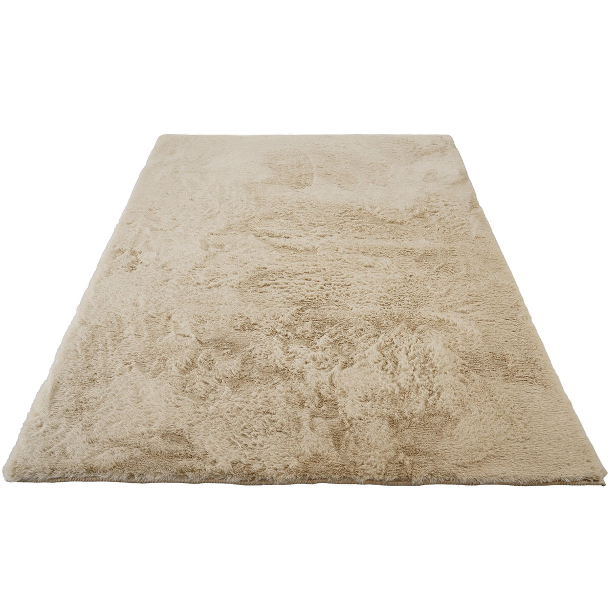 Tapis à poils long ultra-doux Beige