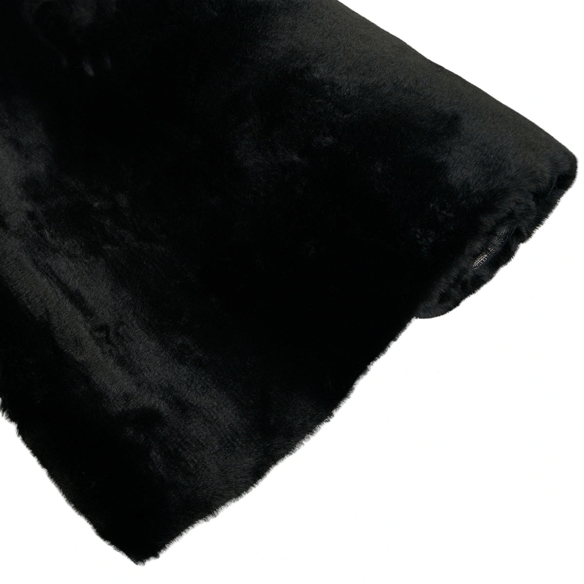 Tapis à poils long ultra-doux Noir