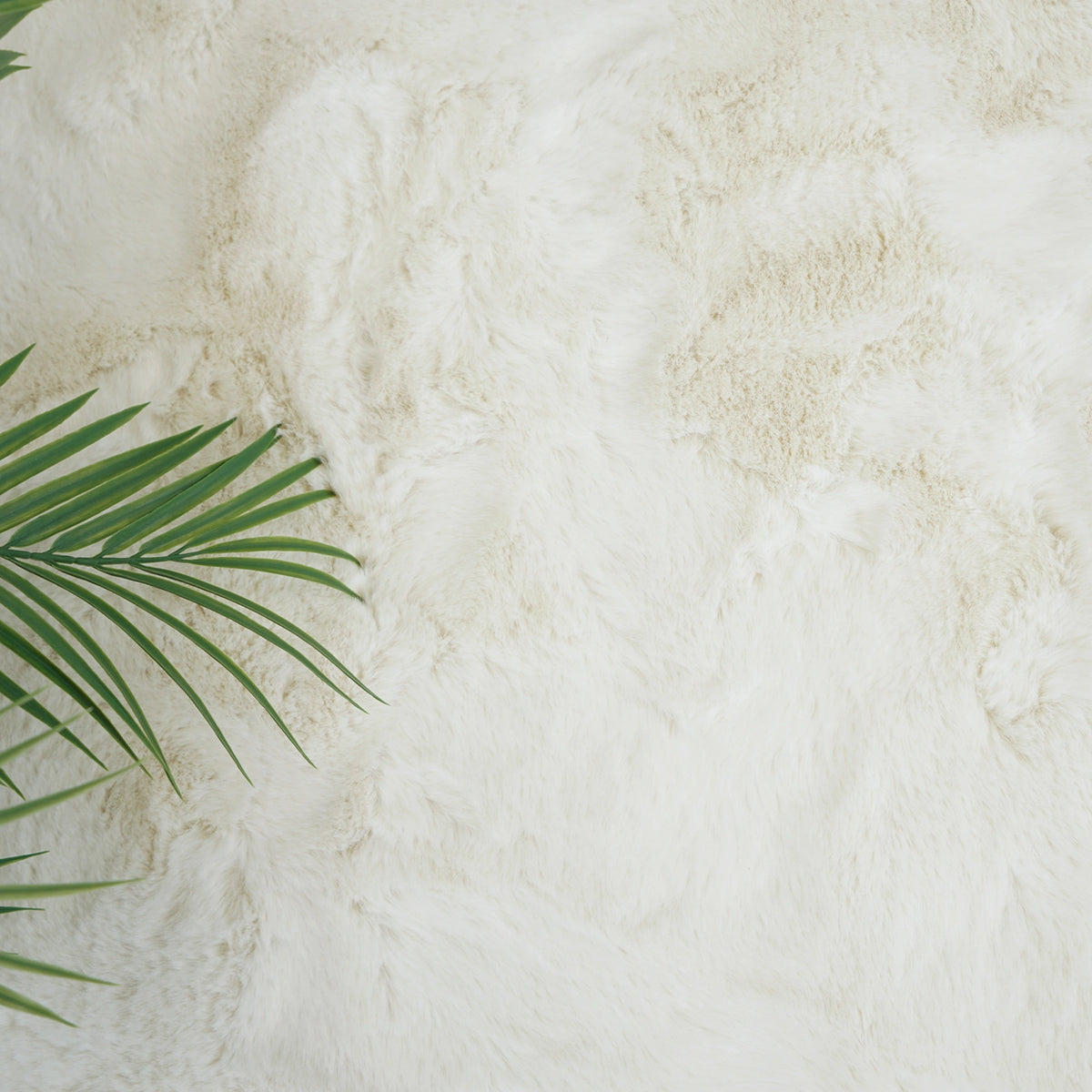 Tapis à poils long ultra-doux Blanc