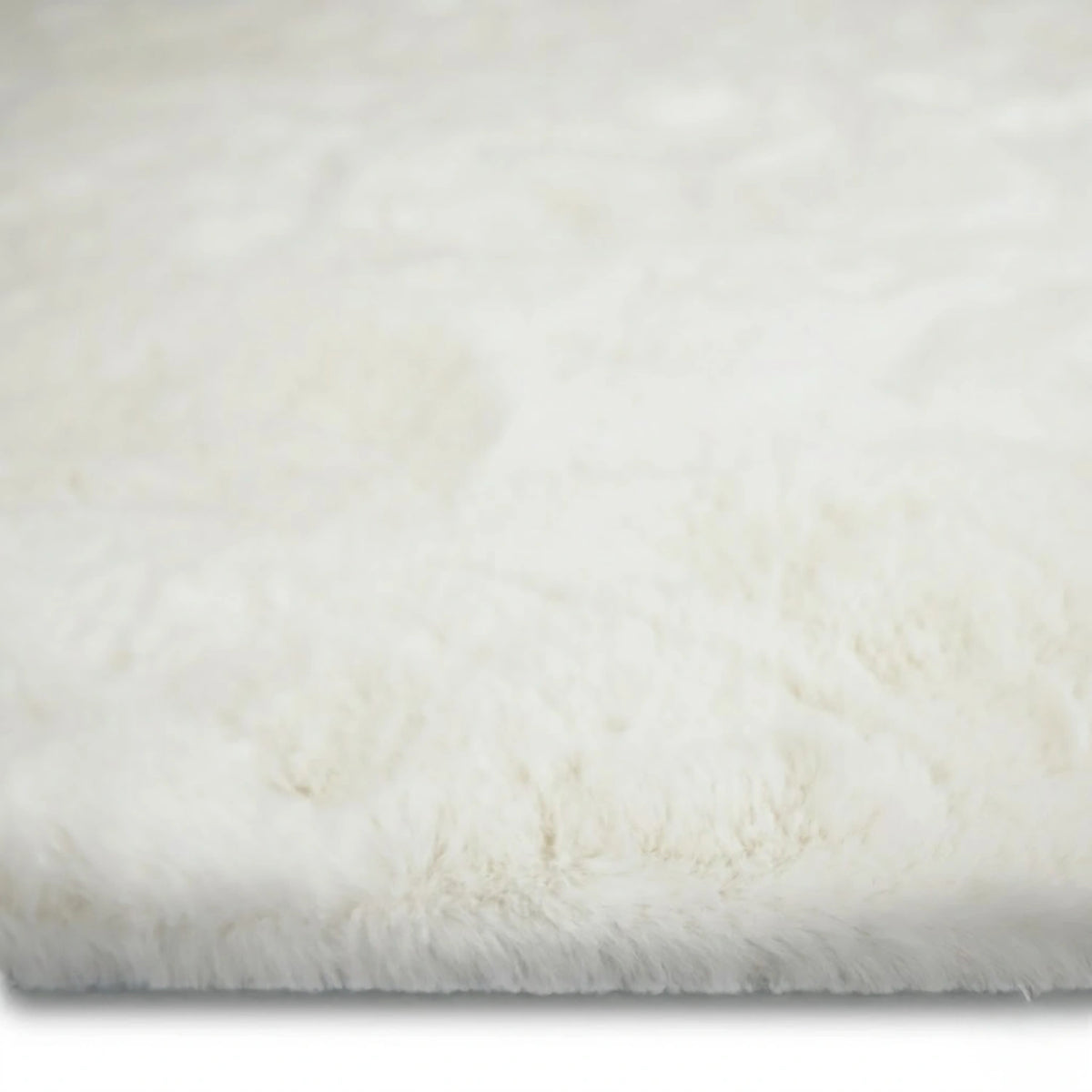 Tapis à poils long ultra-doux Blanc