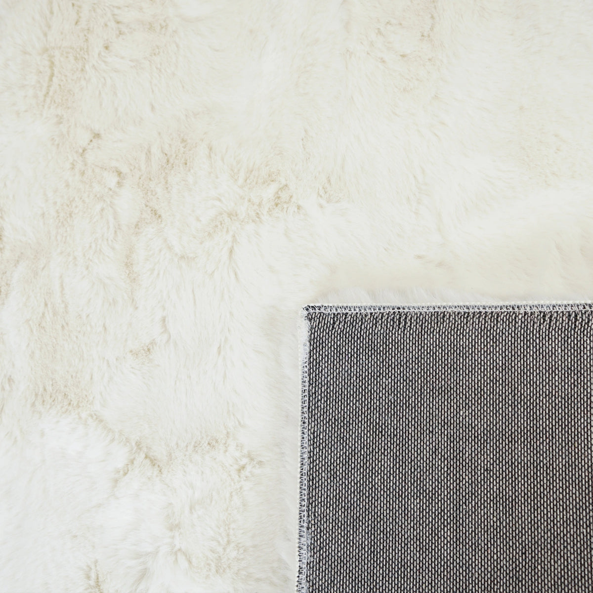 Tapis à poils long ultra-doux Blanc