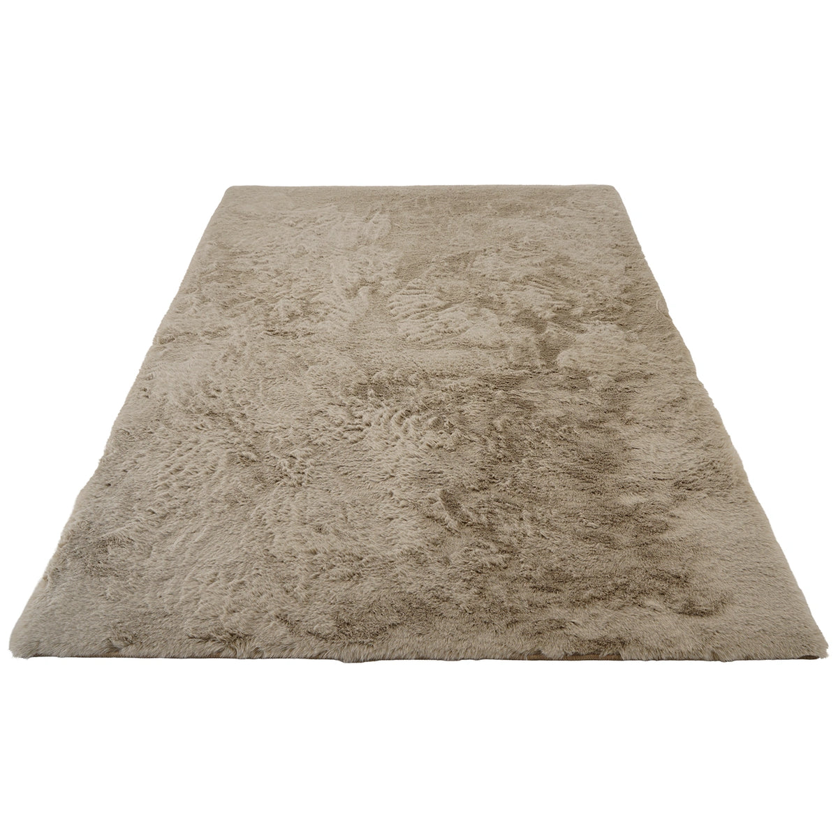 Tapis à poils long ultra-doux Taupe Clair