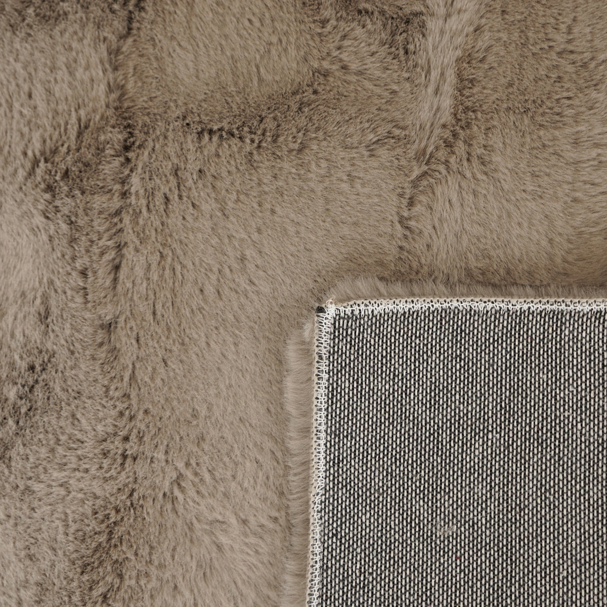 Tapis à poils long ultra-doux Taupe
