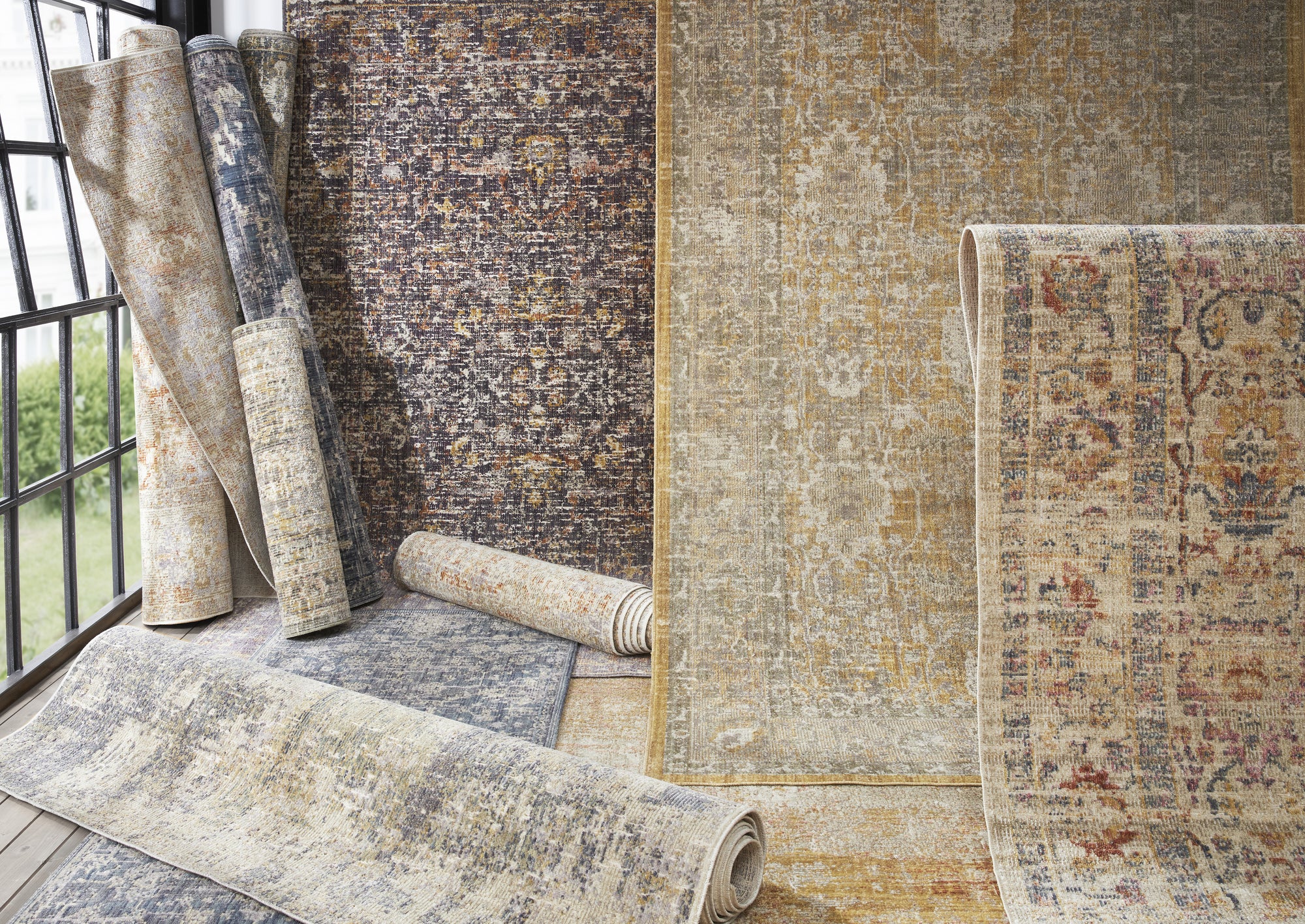 Tapis à poils ras abstrait Gizeh Terra – STUDIO DECO