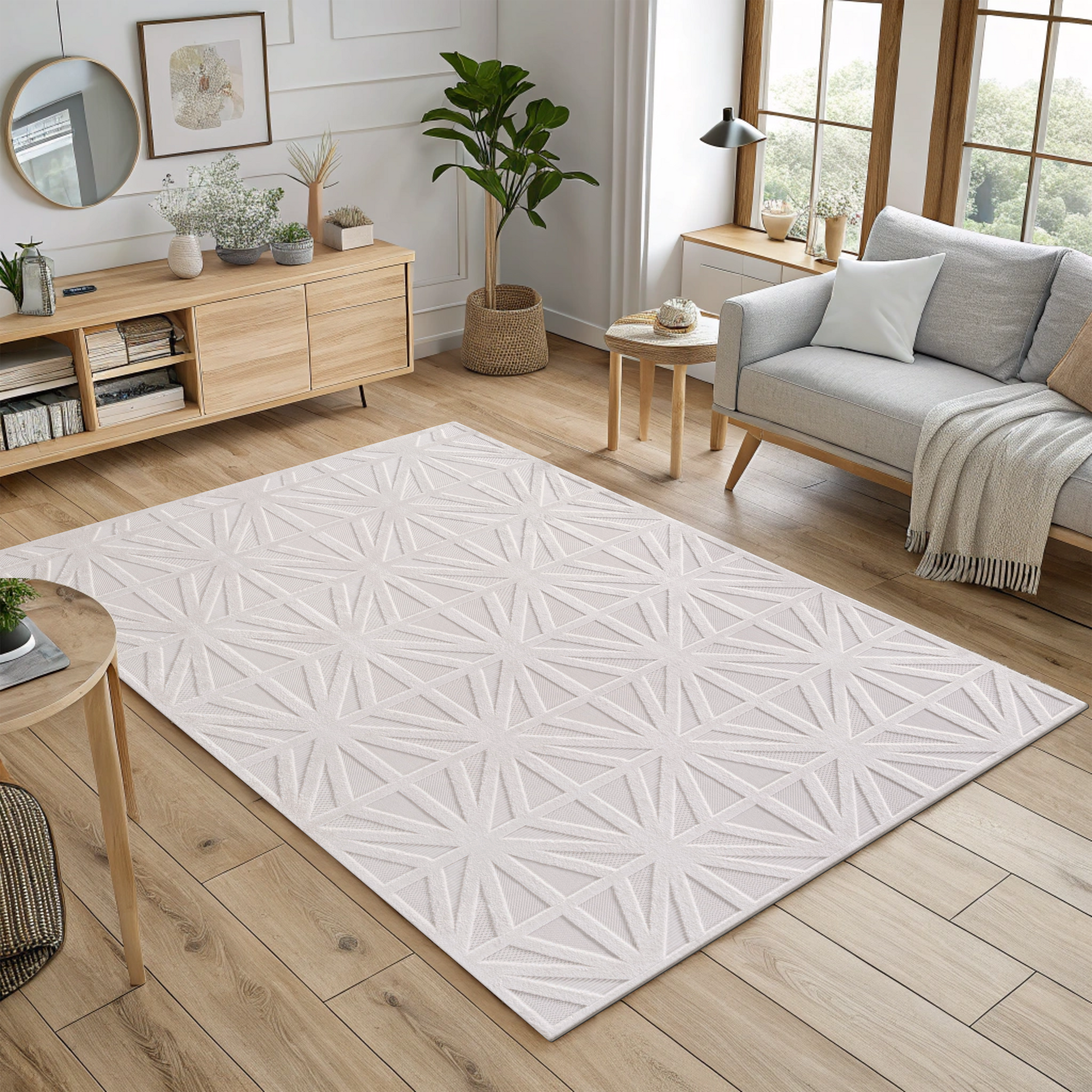 Tapis Scandinave à motifs en relief TROMSO – STUDIO DECO