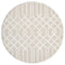 Tapis rond à motifs Géométrique Beige – STUDIO DECO